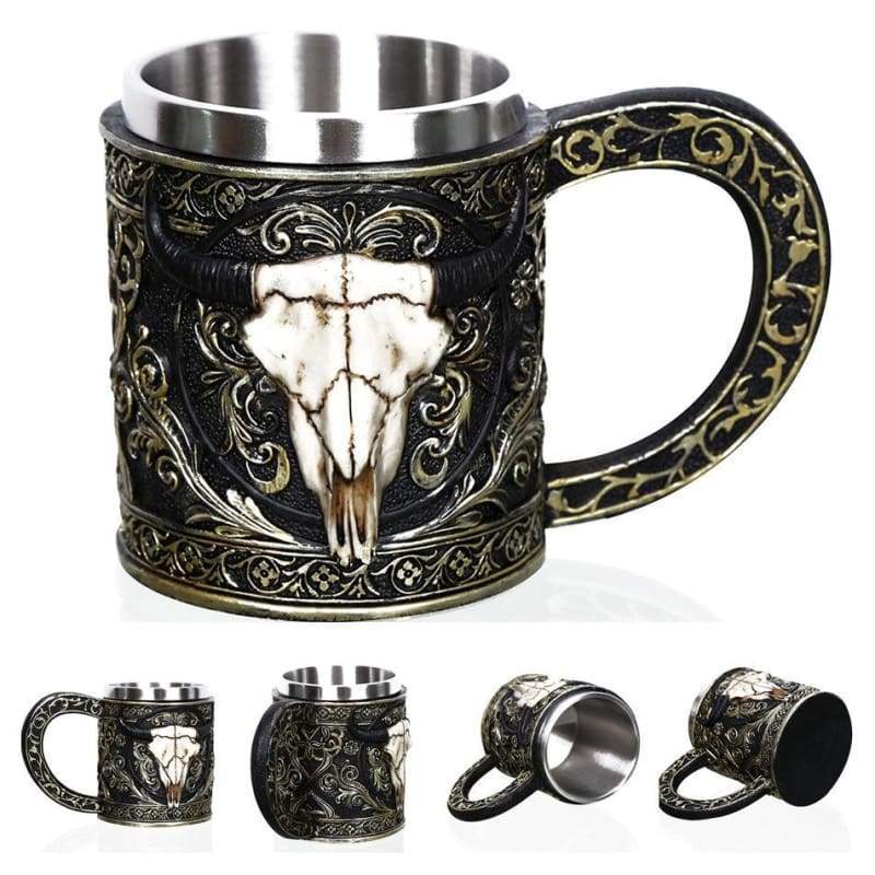 Retro Dragon Mug Skull - Oxhead - Mugs
