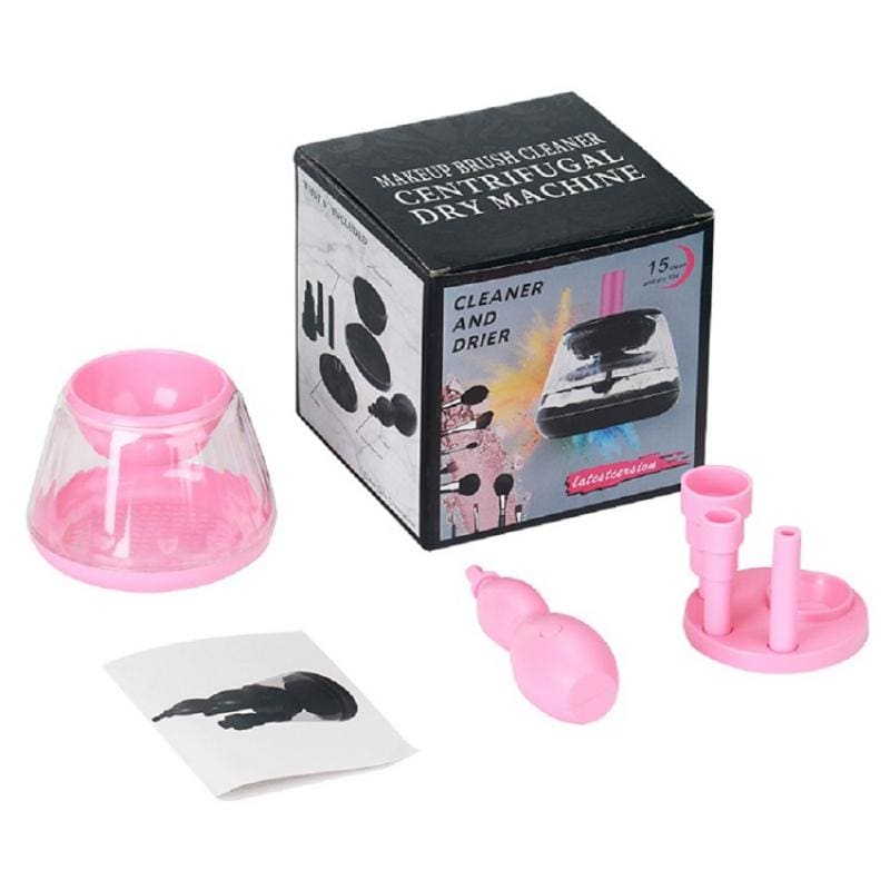 Electric Makeup Brush Cleaner - Pink - Eye Shadow Applicator