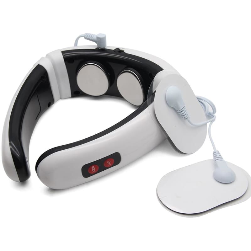 Electric Pulse Back and Neck Massager - Whilte - Massage & Relaxation