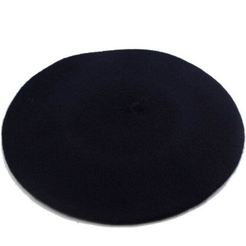 Elegant Beret Winter Bonnet Hats - Black - Berets