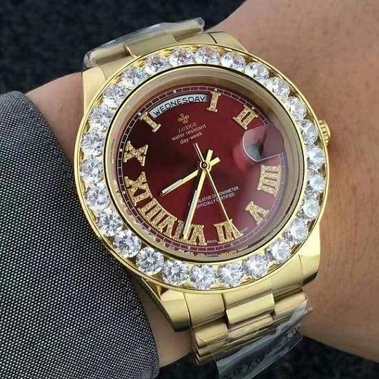 Face diamond watch Just For You - GoldRed 5 - Quartz Watches