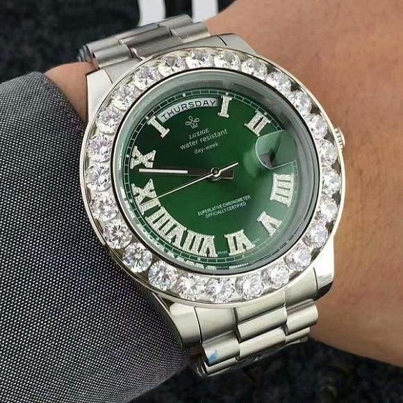 Face diamond watch Just For You - Green 7 - Quartz Watches