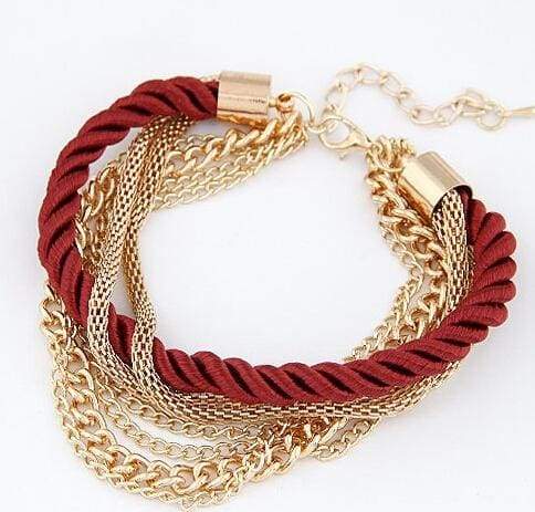 Fashionable Rope Chain Decoration Bracelet - Charm Bracelets
