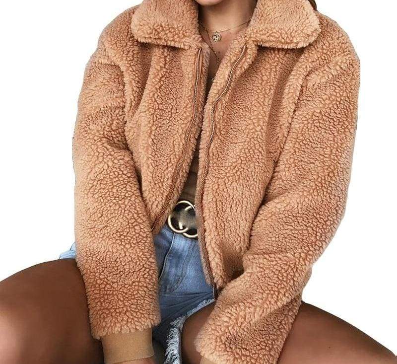Fleece Fur Coat Just For You - Basic Jackets