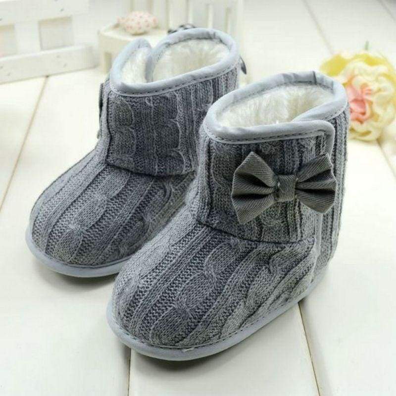 Fleece Lined Boots For Girls - First Walkers