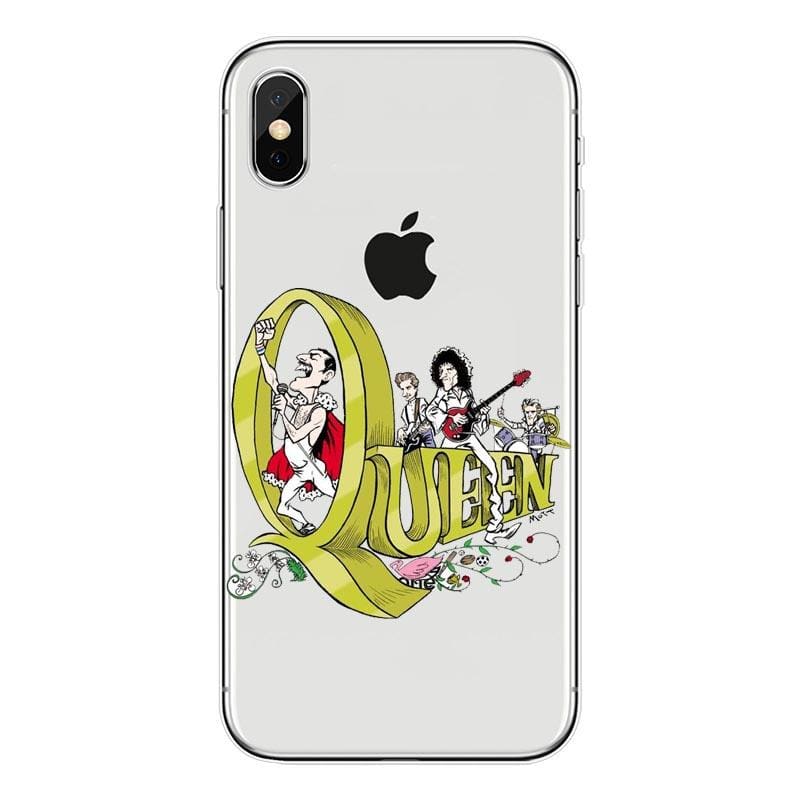 Freddie Mercury iPhone Case - For iPhone XSMAX 25 / TPU - Half-wrapped Case