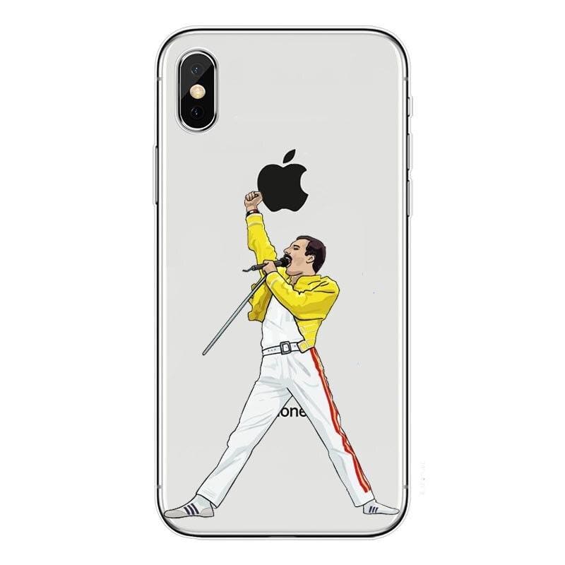 Freddie Mercury iPhone Case - For iPhone XSMAX 5 / TPU - Half-wrapped Case