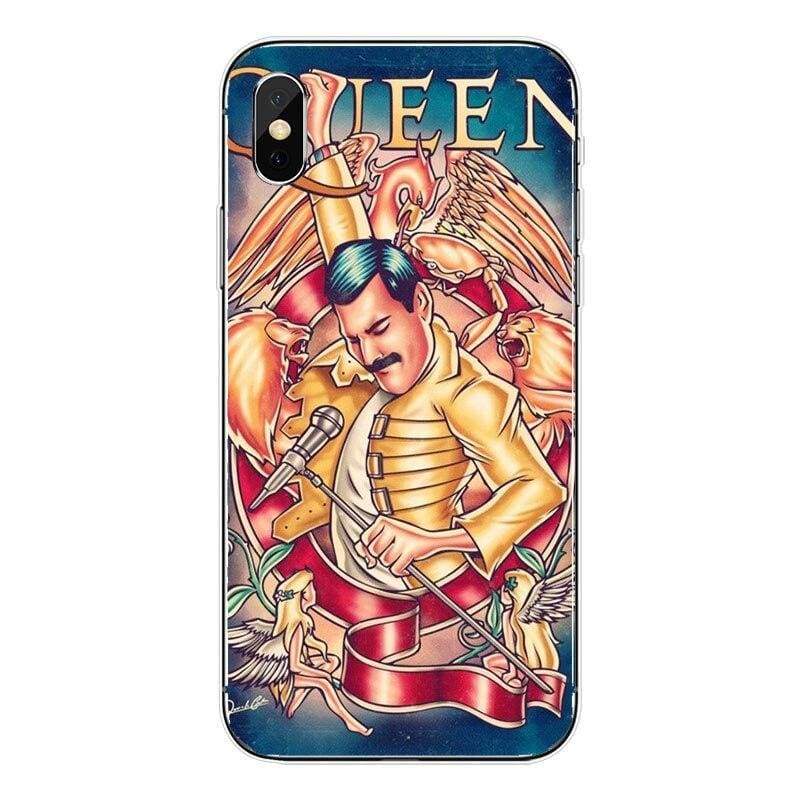 Freddie Mercury iPhone Case - For iPhone XSMAX 65 / TPU - Half-wrapped Case