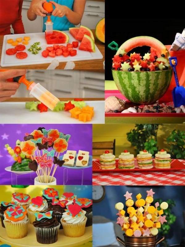 Fruit and vegetable carving set - Shredders & Slicers