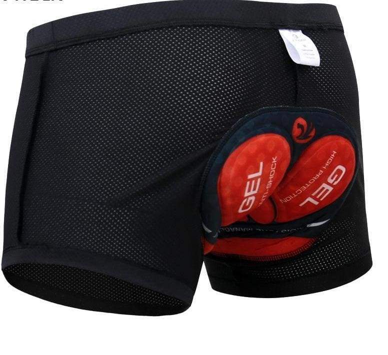 Gel Padded Shockproof bike shorts with padding - 5D Gel Pad Underwear / L - Cycling Shorts