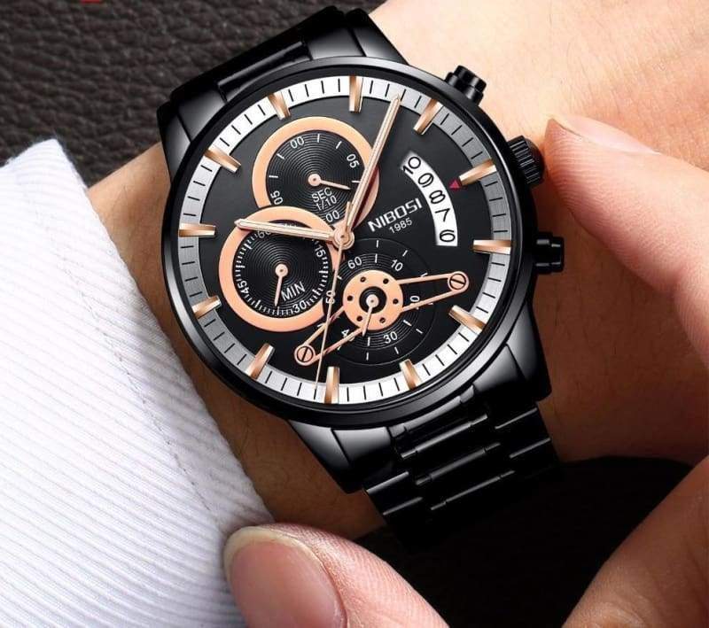 Gold And Black Luxury Sports Watches - Quartz Watches