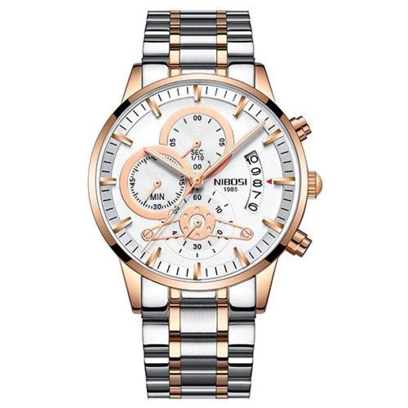 Gold And Black Luxury Sports Watches - rose white - Quartz Watches
