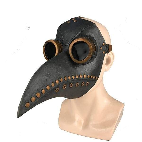 Halloween Plague Doctor Bird Mask Just For You - Black with Gold - Halloween