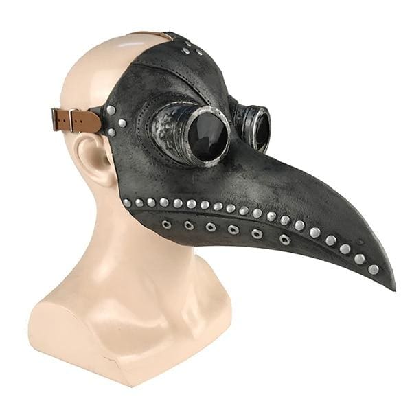Halloween Plague Doctor Bird Mask Just For You - Black with Silver - Halloween