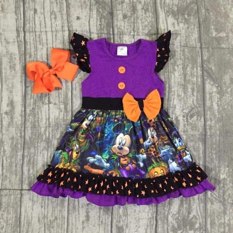 Halloween Purple Dress - 2T - Dresses
