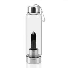 Healing crystal water bottle - 0.55L / obsidian - Bottles Jars & Boxes