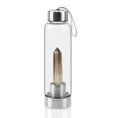 Healing crystal water bottle - 0.55L / smoky quartz - Bottles Jars & Boxes