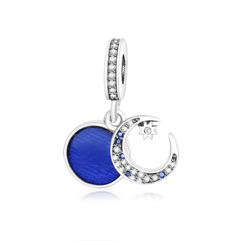 Heart Feather Dangle Charm Fits Original Pandora Charm Bracelet - A20 - Beads