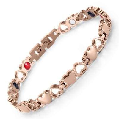Heart Shape Magnetic Therapy Bracelet - RG bracelet - Chain & Link Bracelets