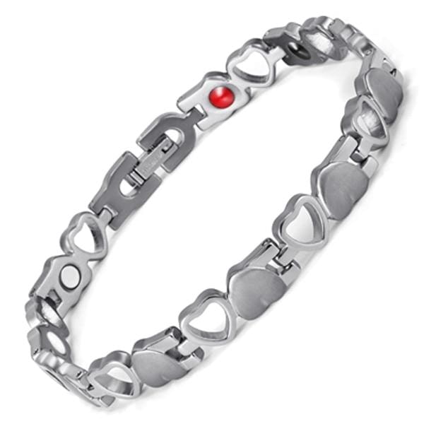 Heart Shape Magnetic Therapy Bracelet - S bracelet - Chain & Link Bracelets
