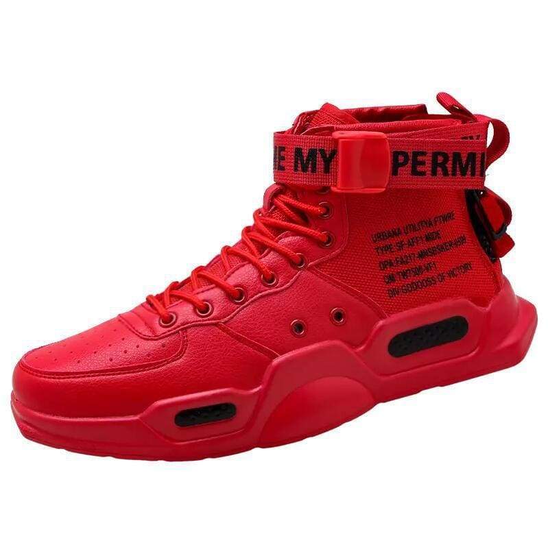 High-top Sneakers Mens Cotton Shoes - Red 18119 / 42 - Sneakers shoes