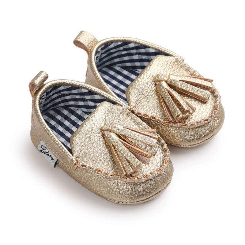 Infants Soft Sole Sneakers - TG-Golden / 3 - First Walkers