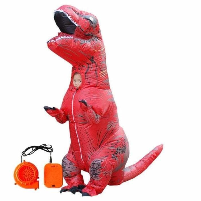 Inflatable Costume Dinosaur - red kids - Fancy Dress Costume