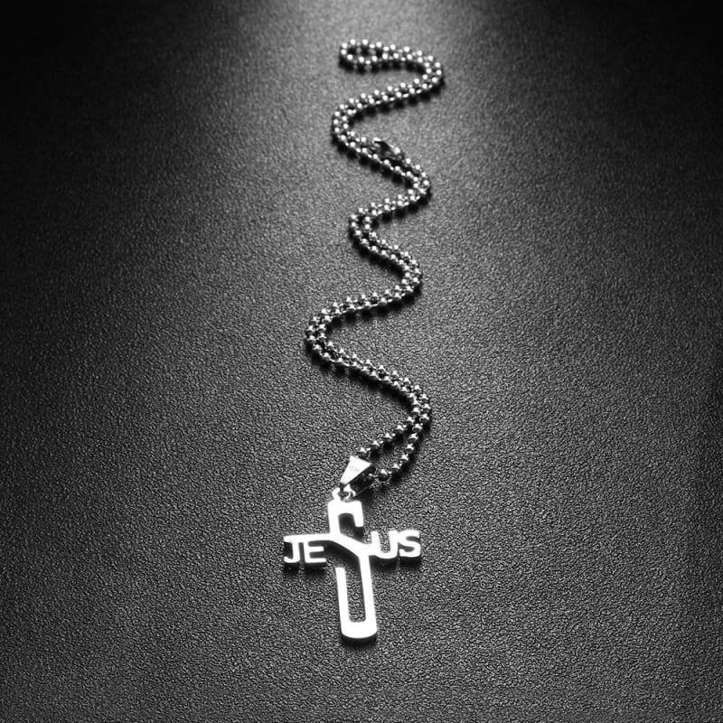 Jesus Cross Pendant - Pendant Necklaces