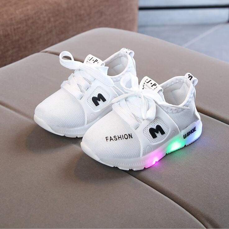 Kids LED Sneakers Shoes - White / 5.5 - LED Shoes Kids