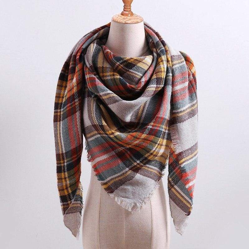 Knitted spring winter women scarf - b18 - Womens Scarves