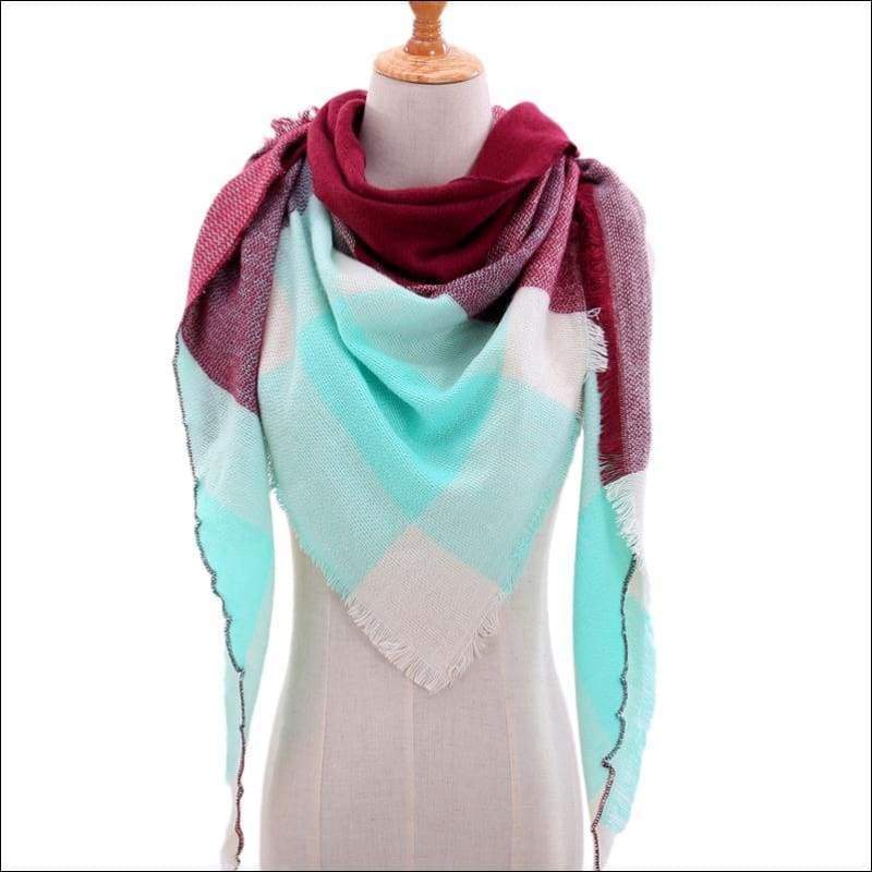 Knitted spring winter women scarf - b1 - Womens Scarves