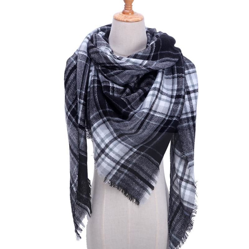 Knitted spring winter women scarf - b25 - Womens Scarves