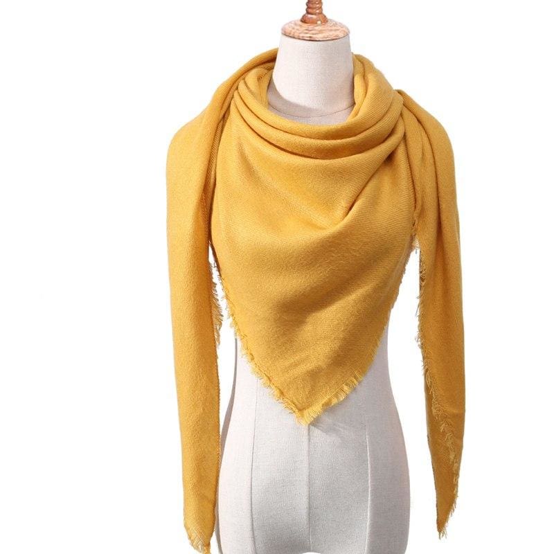 Knitted spring winter women scarf - c19 - Womens Scarves