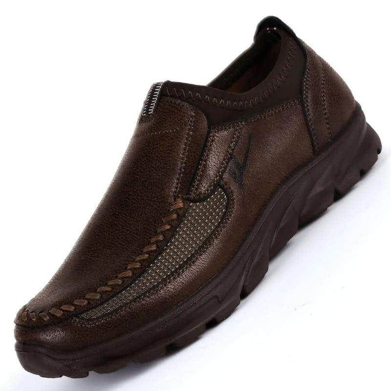 Leather loafers slip-on - Running Shoes