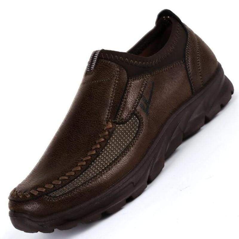 Leather loafers slip-on - Widen Brown / 6 - Running Shoes