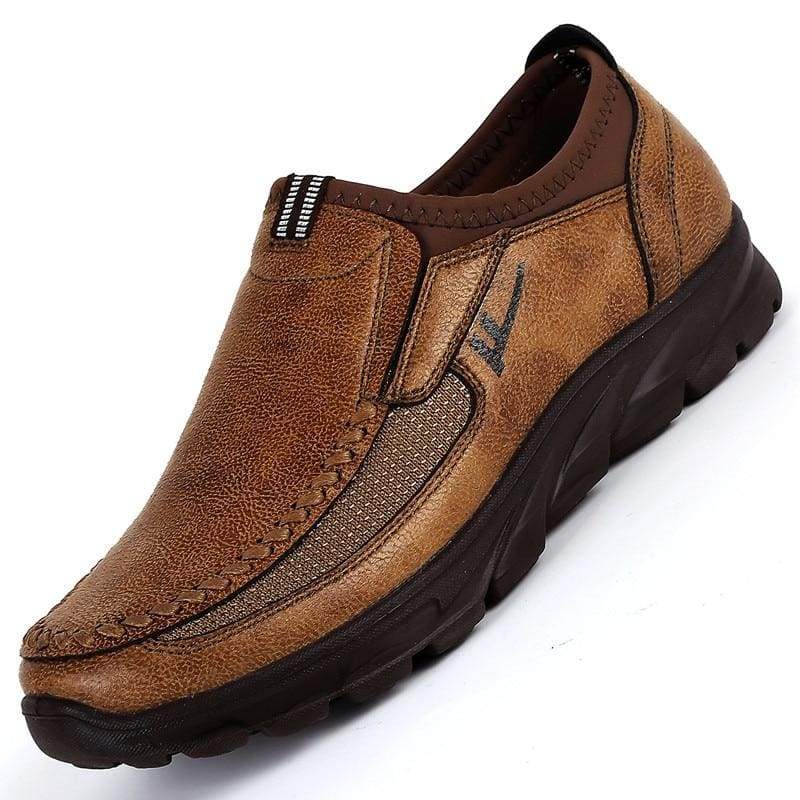 Leather loafers slip-on - Widen Camel / 6 - Running Shoes