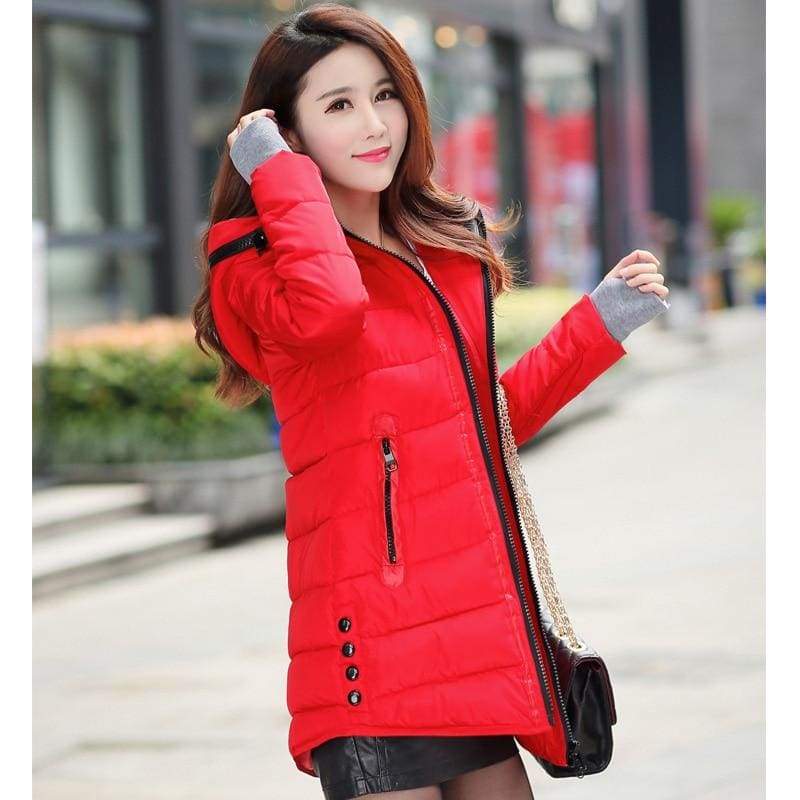Long Padded Lightweight Mens Womens Quilted Jacket Coat