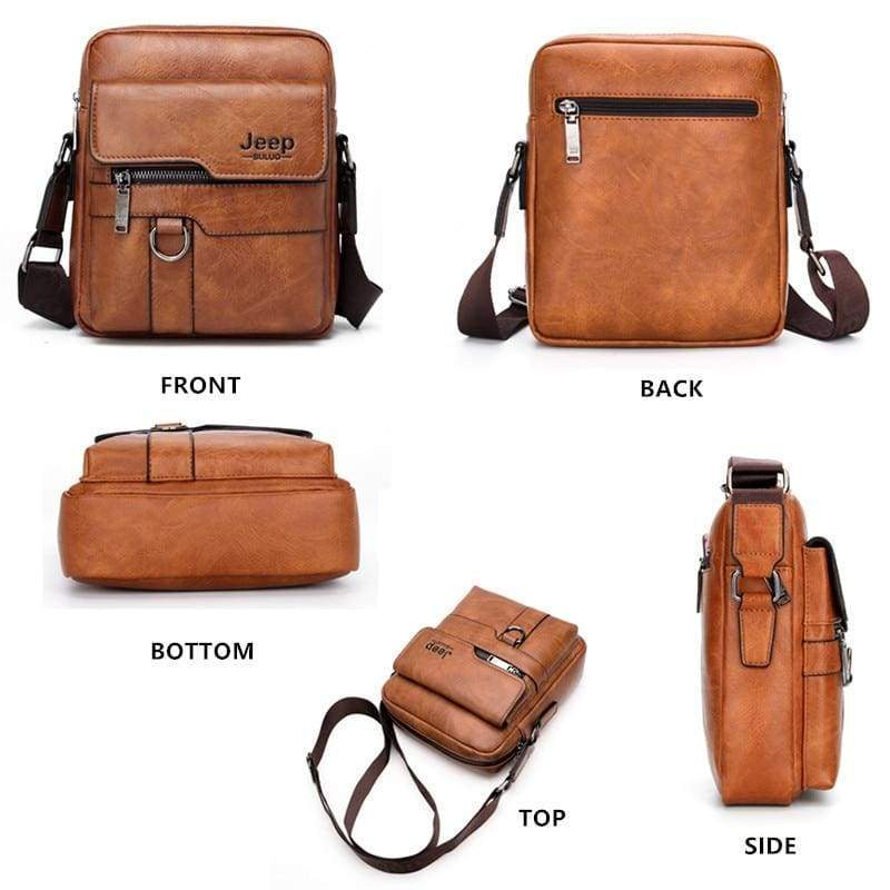 Luxury Leather Men Handbag - Crossbody Bags