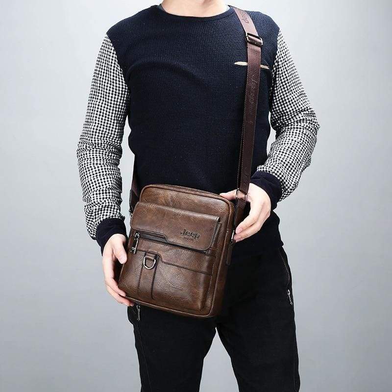 Luxury Leather Men Handbag - Crossbody Bags