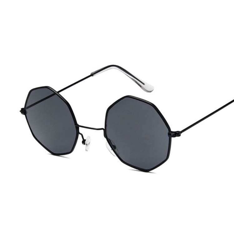 Luxury Octagon Sunglasses - Black Gray - Sunglasses