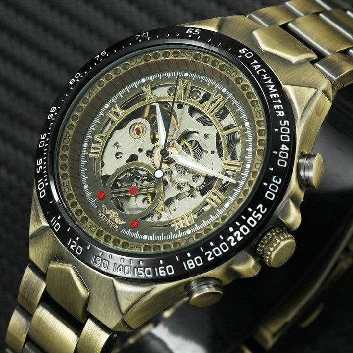 Luxury Retro Design Mechanical Watches - COPPER BLACK - Mechanical Watches