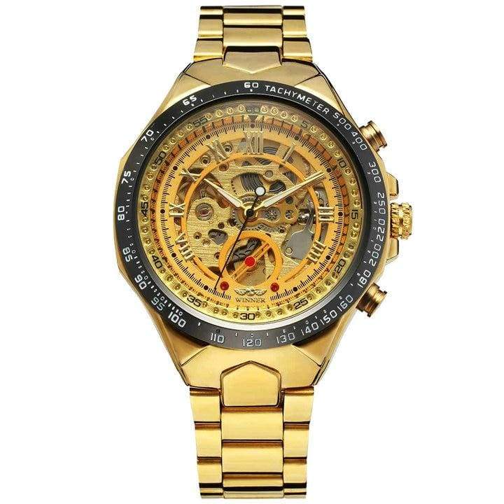 Luxury Retro Design Mechanical Watches - GOLD GOLD - Mechanical Watches