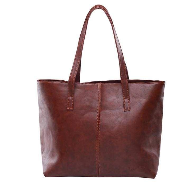 Luxury Shoulder Handbag - Brown - Shoulder Bags