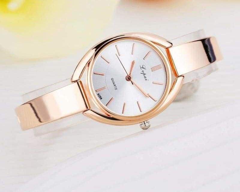 Luxury Women Bracelet Watches - Rose Gold White 2 - Womens Watches