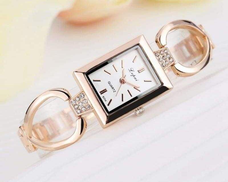 Luxury Women Bracelet Watches - Rose Gold White 3 - Womens Watches