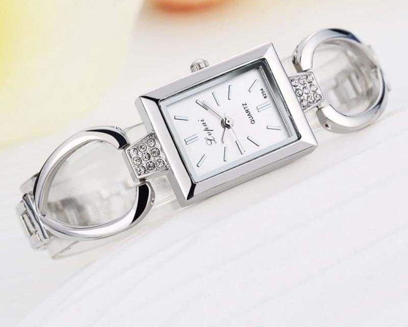 Luxury Women Bracelet Watches - Silver White 3 - Womens Watches