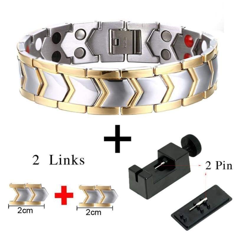 Magnetic Health Bracelet Adjustable - Bracelet Set and 4 Link - Chain & Link Bracelets