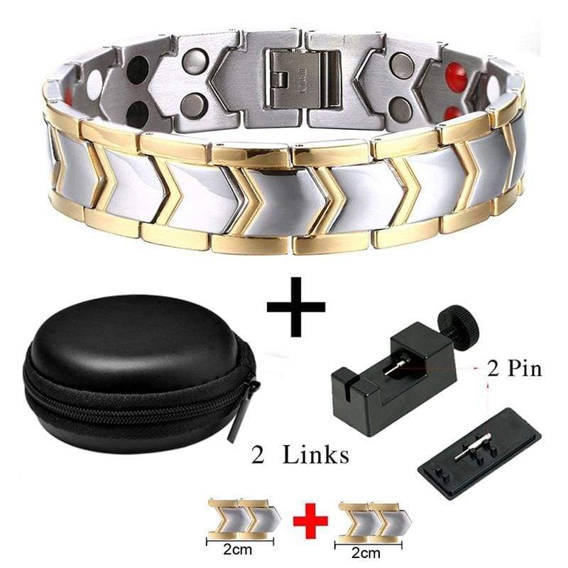 Magnetic Health Bracelet Adjustable - Bracelet Set Box 4 Link - Chain & Link Bracelets