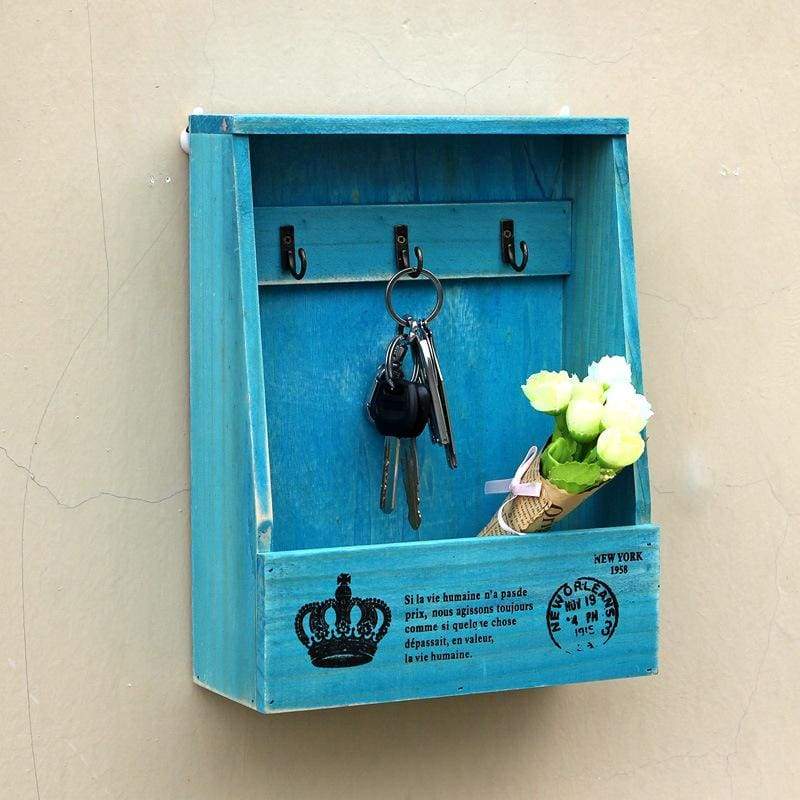 Mail Organizer Box with Key Hanging - Storage Holders & Racks