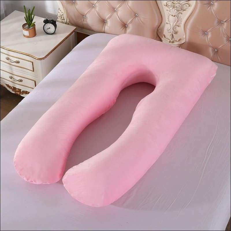 Maternity Pregnancy Pillow - Crystal Velvet Pink - Maternity Pregnancy Pillow
